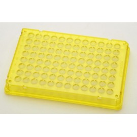 Płytki Płytki twin.tec PCR 96 żółte (dołki bezbarwne) typu skirted, 300 szt.
