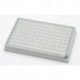 Microplate 96/F-PP, white wells, border color grey, PCR Clean, 80 plates (5 bags of 16)